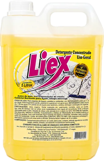 Embalagem do produto Detergente Concentrado LIEX Premium