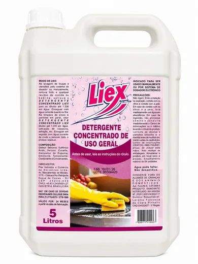 Embalagem do produto Detergente Concentrado LIEX