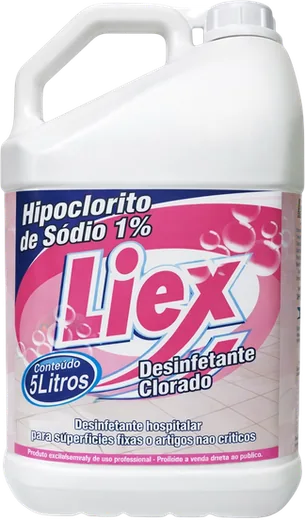 Embalagem do produto Hipoclorito de Sódio Hospitalar LIEX 1%