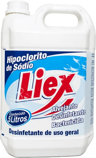 Embalagem do produto Hipoclorito de Sódio LIEX 3 a 4%