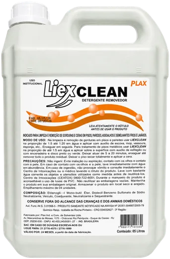 Embalagem do produto Removedor de Cera LIEXCLEAN